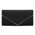 Black Glitter Envelope Clutch Bag for Women Evening Use