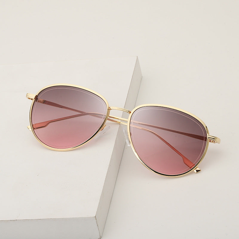 Women Aviator Sunglasses Gold Frame UV Protection