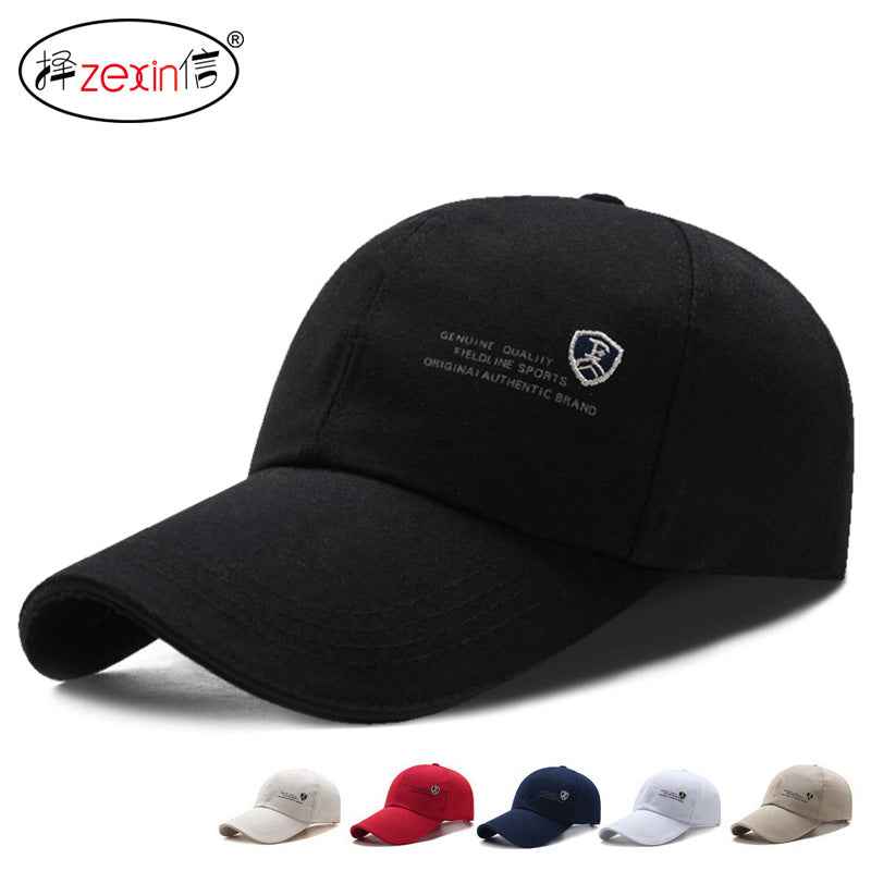 Men Women Korean Style Sun Hat Baseball Cap Red Black Adjustable