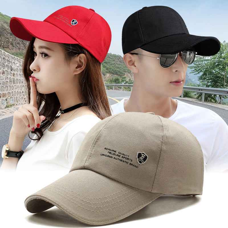 Men Women Korean Style Sun Hat Baseball Cap Red Black Adjustable