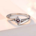 Sterling Silver Korean Diamond Wedding Ring