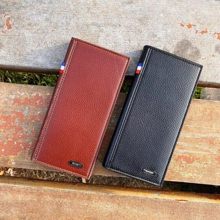 Men's Premium Leather Wallet Multicolor Long Design