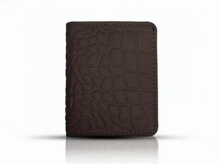 Men's Black Leather Wallet with Card Slots