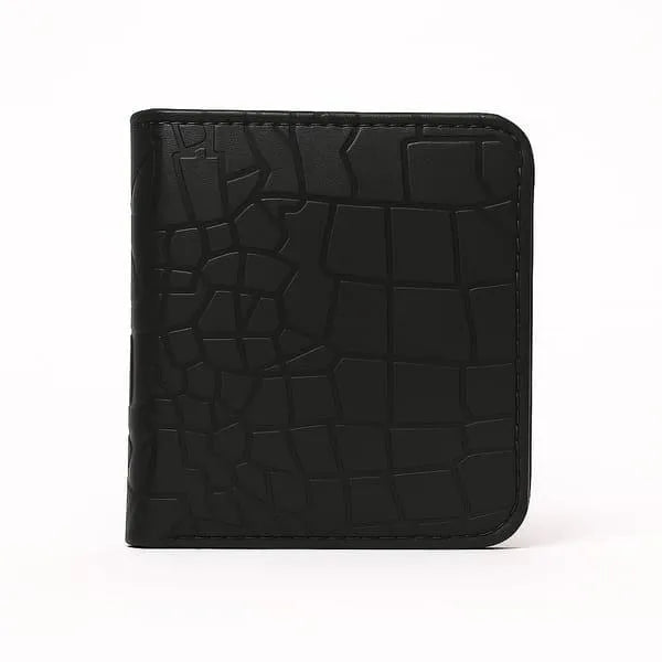Men's Black Leather Wallet with Card Slots