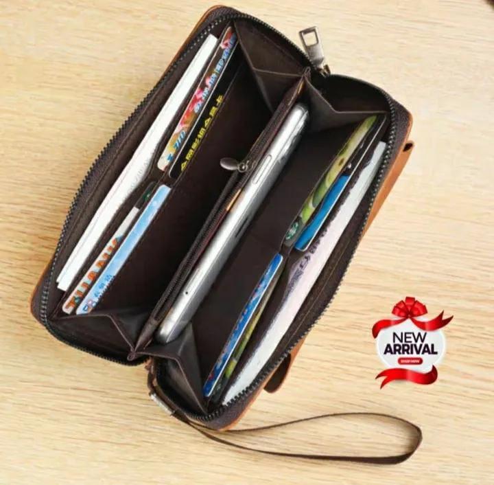 Jeep PU Leather Wallet Set Brown Tan Black