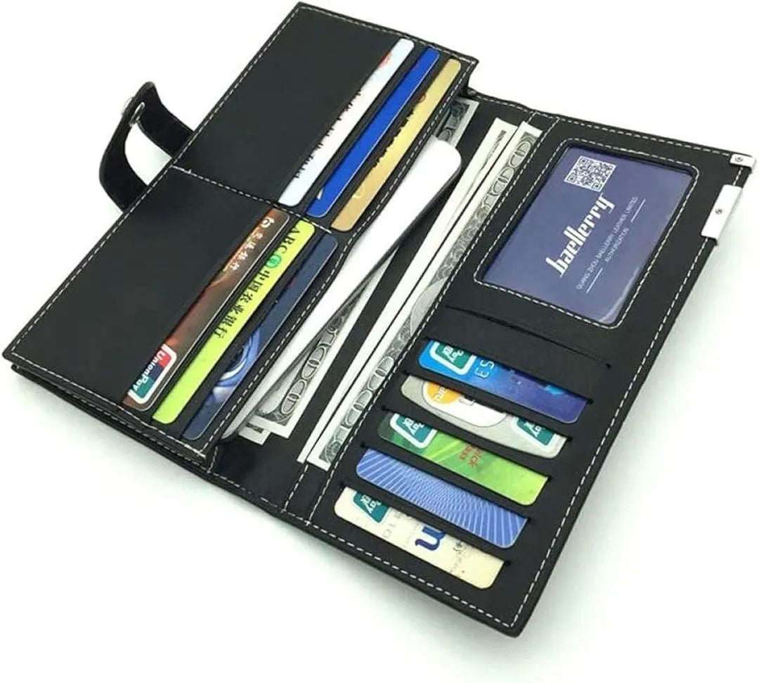 Men & Women PU Leather Bi-Fold Wallet Multicolor