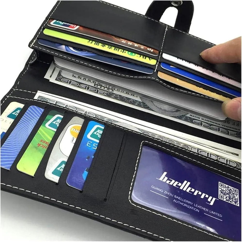 Men & Women PU Leather Bi-Fold Wallet Multicolor