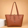 Women's Leather Plain Shoulder Bag