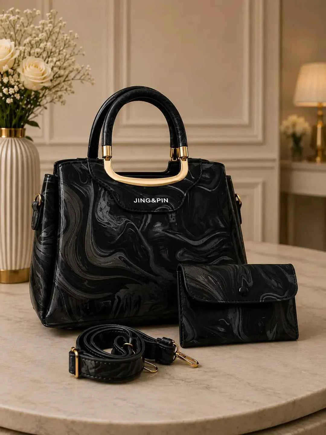 Girl's Leather Textured Hand Bag