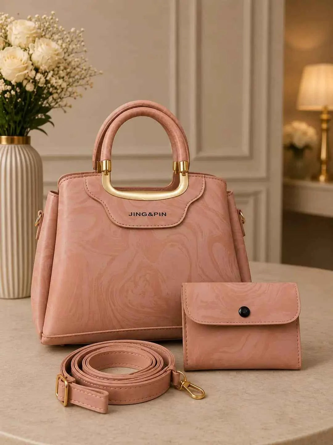 Girl's Leather Textured Hand Bag