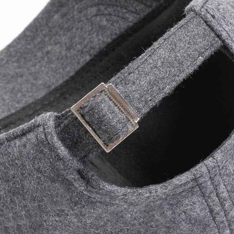 Wool Baseball Cap Black Short Brim Pakistan