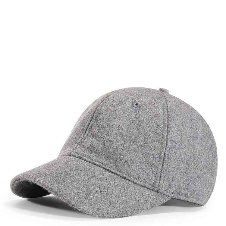 Wool Baseball Cap Black Short Brim Pakistan