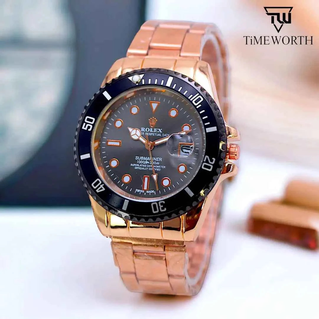 Men's Lightweight Design Watch with Date Working - Random Multicolor Dial - 0004