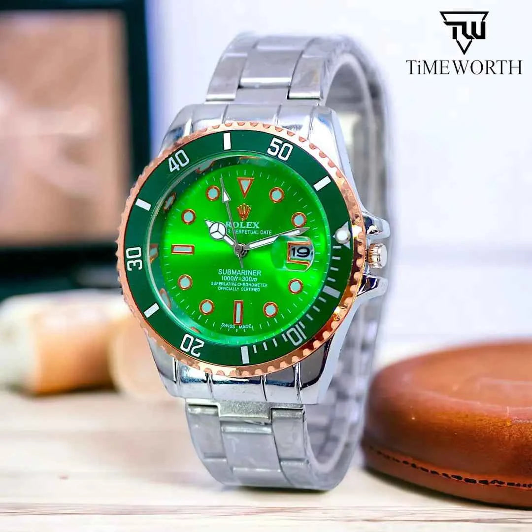 Men's Lightweight Design Watch with Date Working - Random Multicolor Dial - 0004