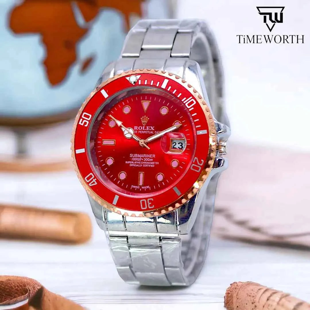 Men's Lightweight Design Watch with Date Working - Random Multicolor Dial - 0004