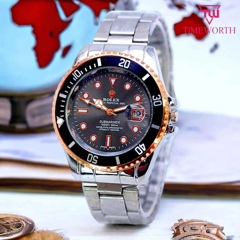 Men's Lightweight Design Watch with Date Working - Random Multicolor Dial - 0004