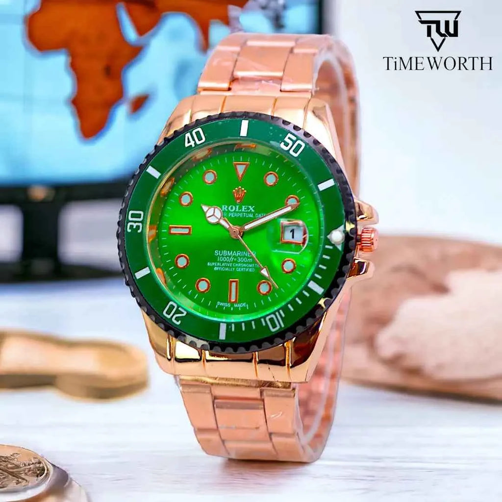 Men's Lightweight Design Watch with Date Working - Random Multicolor Dial - 0004