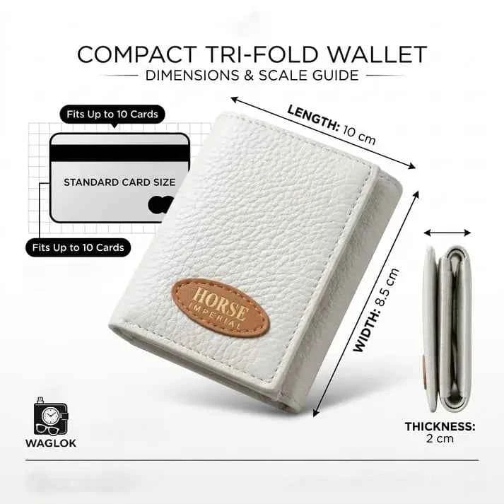 Premium Men's Trifold Horse Wallet