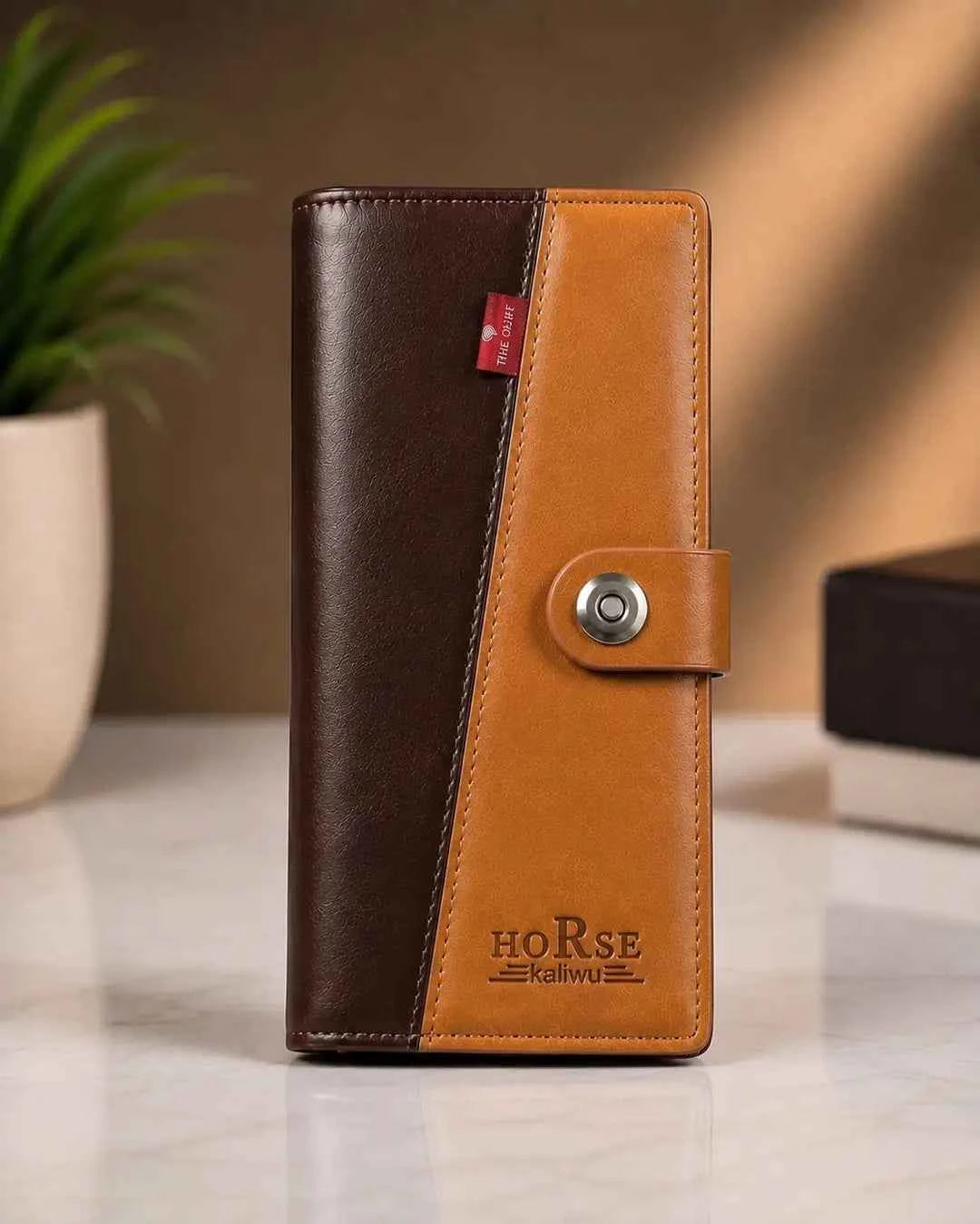 Premium Men's Snap Long Wallet
