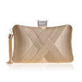 Women's Gold Tassel Evening Clutch Bag