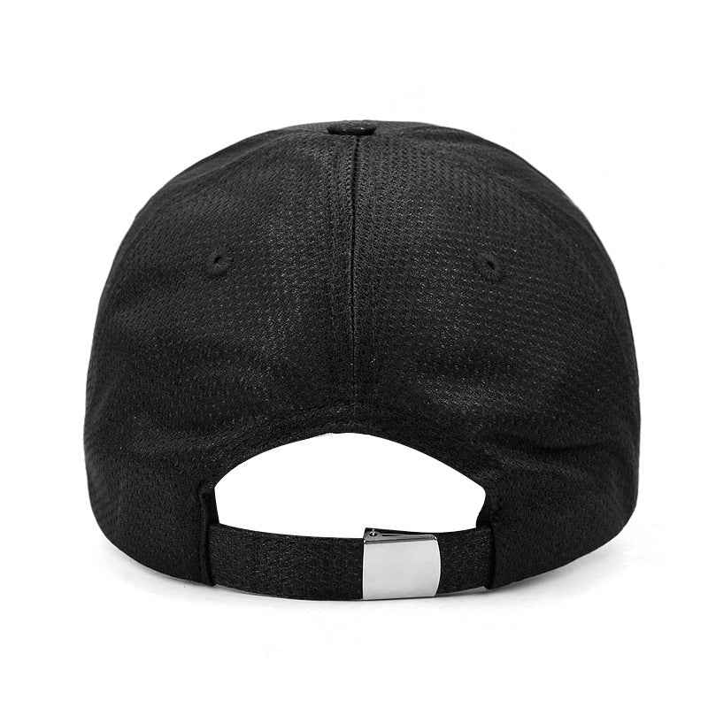 Men Mesh Baseball Cap Black Adjustable 56-59cm