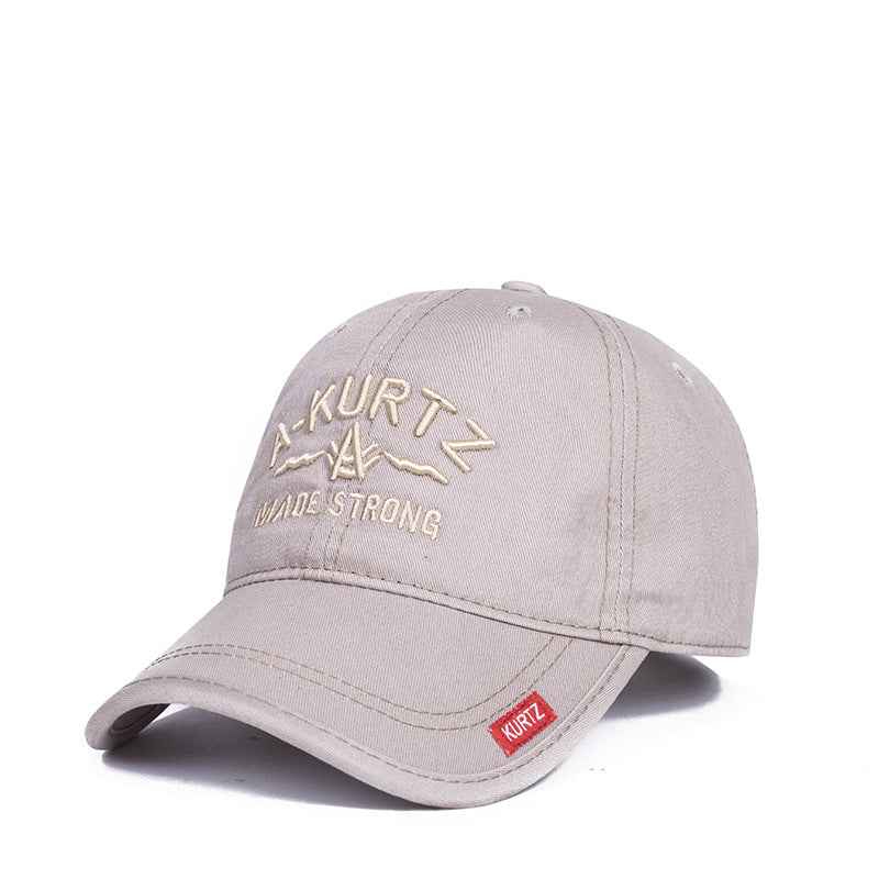 Men's Navy Blue Embroidered Baseball Cap with Brand Patch