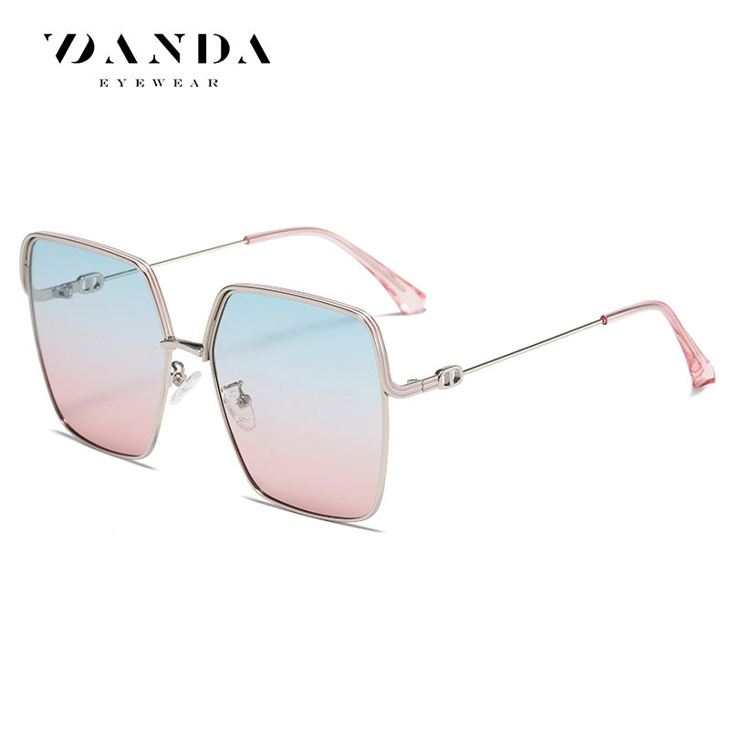 Women's Gold Frame Polarized Sunglasses LS322