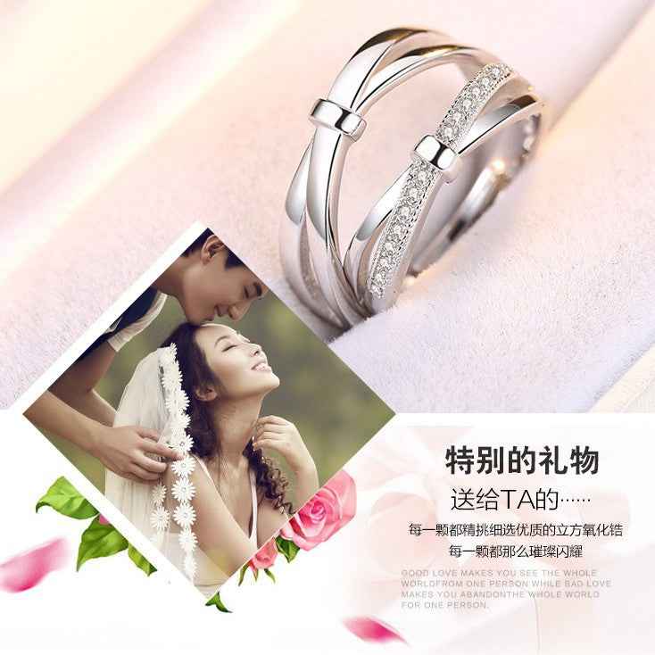 Adjustable Couple Rings Luxury Fashion Jewelry