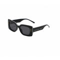 Trendy Square Frame Sunglasses with Gold Star Detail