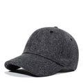 Wool Baseball Cap Black Short Brim Pakistan