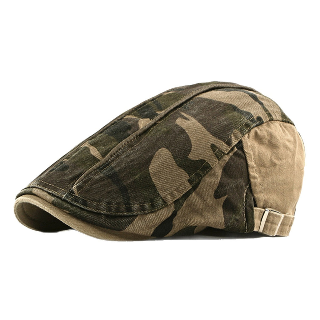 Men Camouflage Beret Hat Sun Protection Outdoor Casual