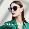 Women's Gold Frame Polarized Sunglasses LS322