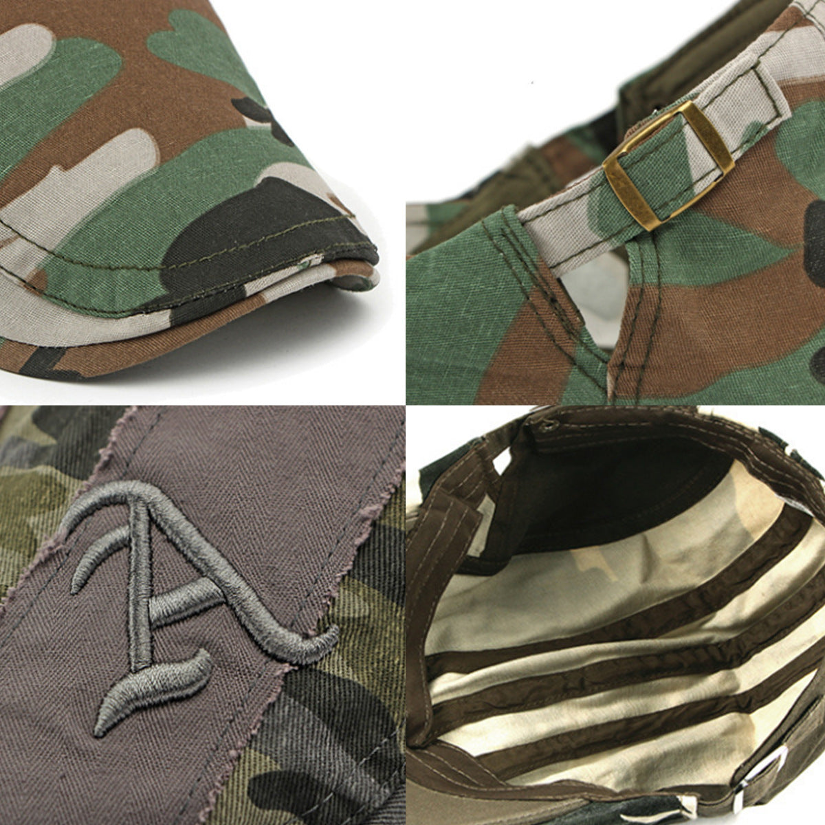 Men Camouflage Beret Hat Sun Protection Outdoor Casual