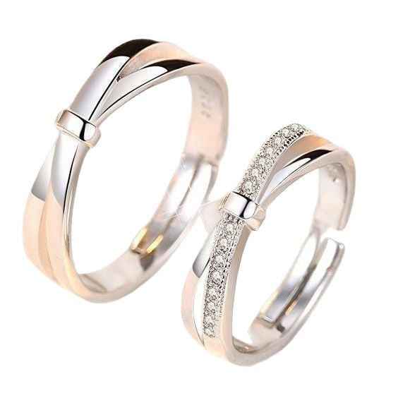 Adjustable Couple Rings Luxury Fashion Jewelry