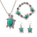 Turtle Jewelry Set Turquoise Antiques for Women