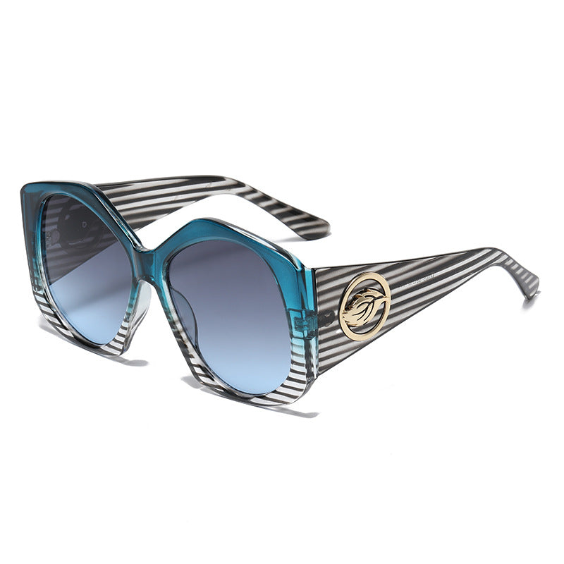 Trendy Green Leopard Print Sunglasses UV Protection Lightweight